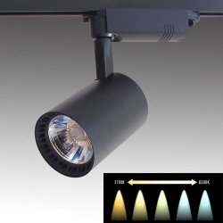 画像1: 調光・調色 ダクトレール用LEDスポットライト16W 150W形 本体色ブラック ※リモコン別売り
