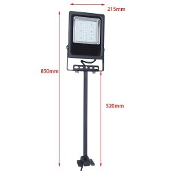 画像4: LED投光器30W 300W相当形 +アーム(長さ554mm)セット 屋内外兼用 