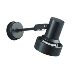 画像: 屋外用LEDライト16W 160W相当形 + ショートアーム（アーム長さ  352mm）店舗照明・看板照明