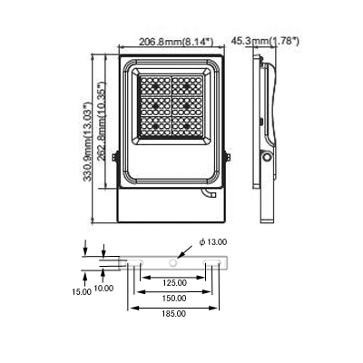 画像4: LED投光器50W 500W相当形 屋内外兼用 